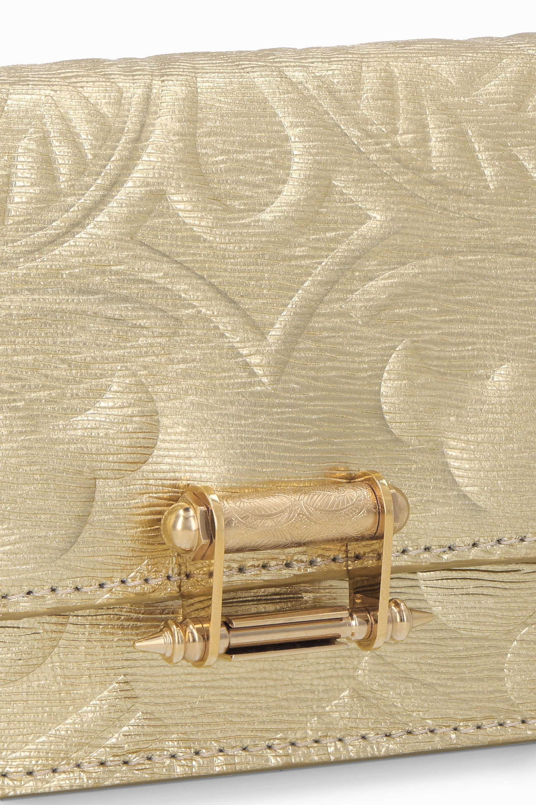 Embossed Pochette with Lock - Image 4