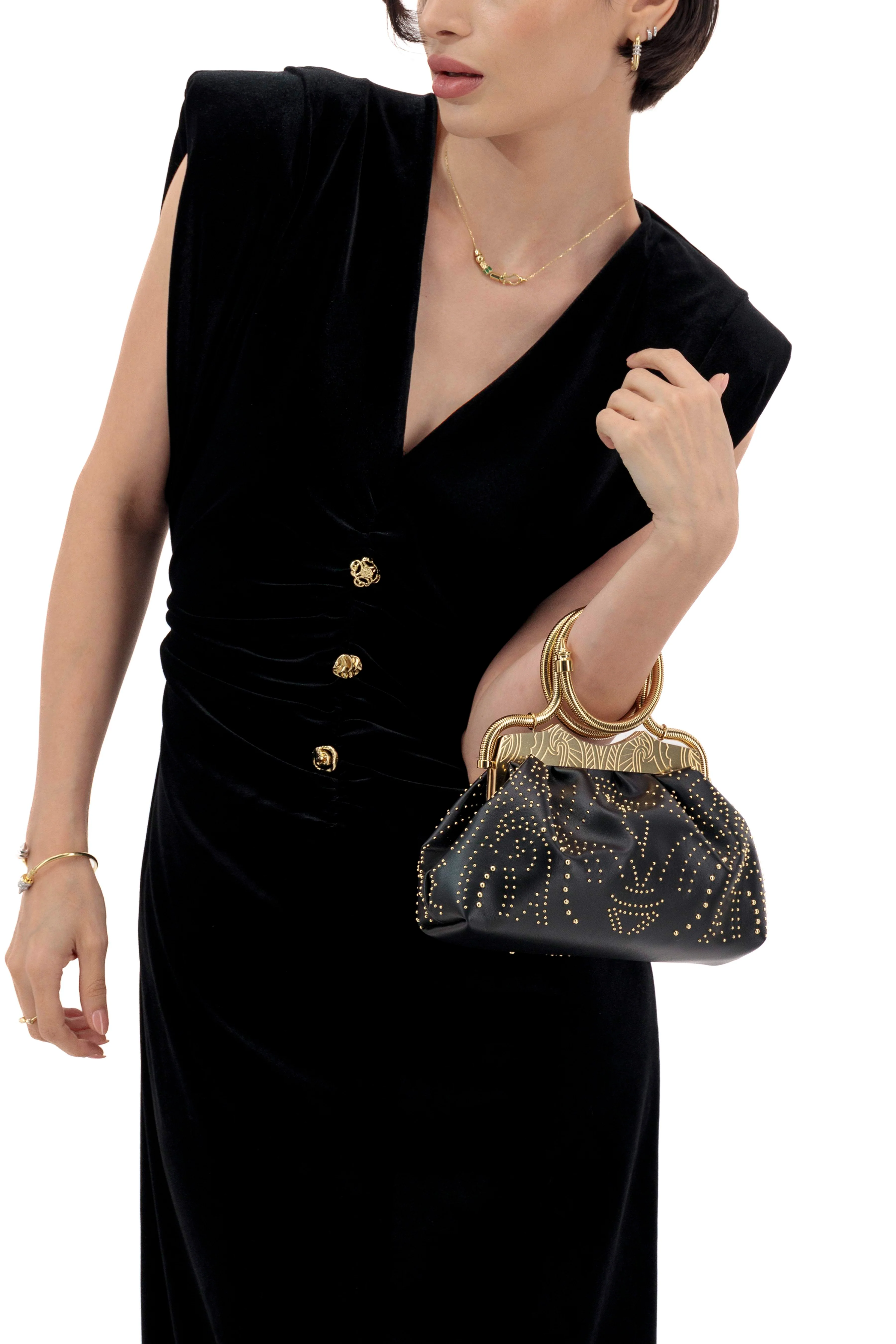 Studded Bangle Clutch - Image 3